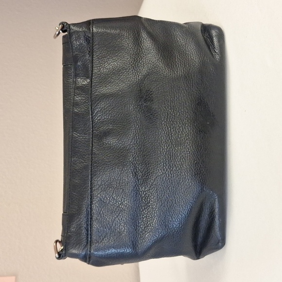 Cole Haan Black Leather Shoulder Bag Handbag - Picture 3 of 8